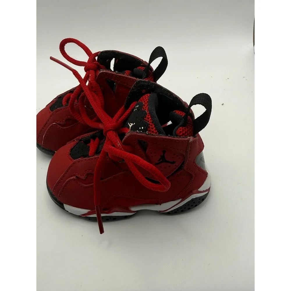 Nike Jordan 7 Retro TD Gym Red Black White Toddler Sneakers 343796-607 Size 3C